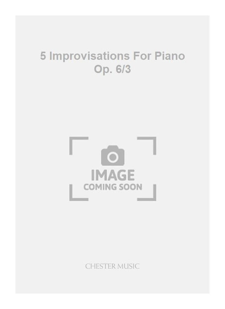 5 Improvisations For Piano Op. 6/3